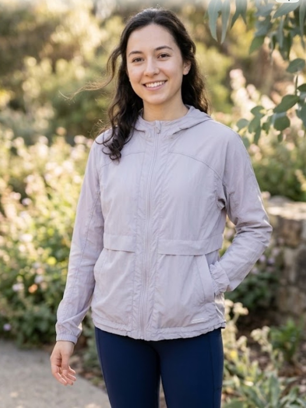 lululemon athletica Light Lavender Hooded Packable Jacket